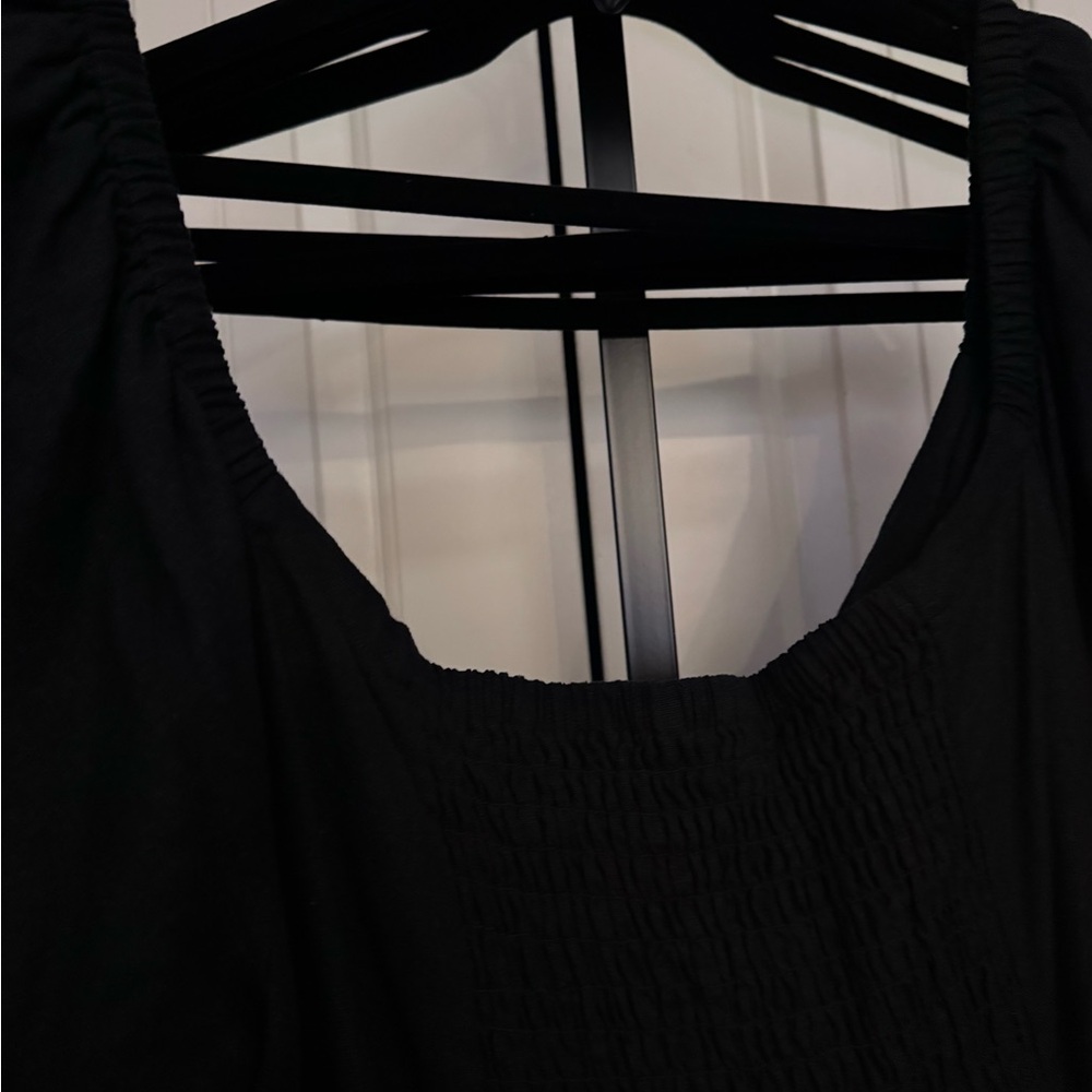 Eloquii Black Puff Sleeve Sundress - Picture 5 of 8